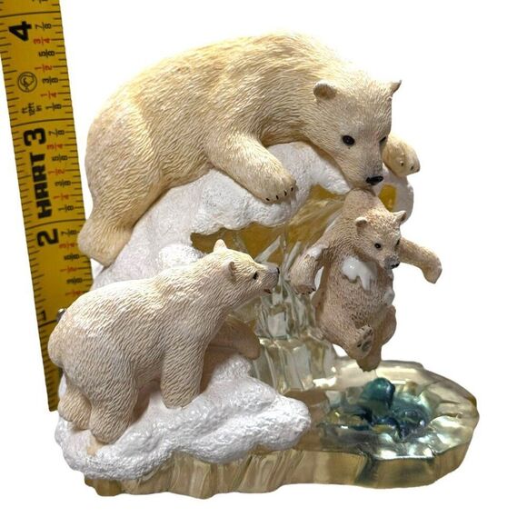 The Hamilton Collection "Icy Rescue" Polar Bear Sculpture Figurine Arctic - Picture 6 of 7